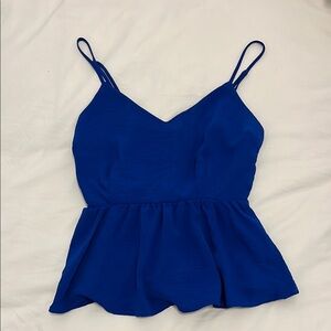 Royal Blue Women's Babydoll Top
